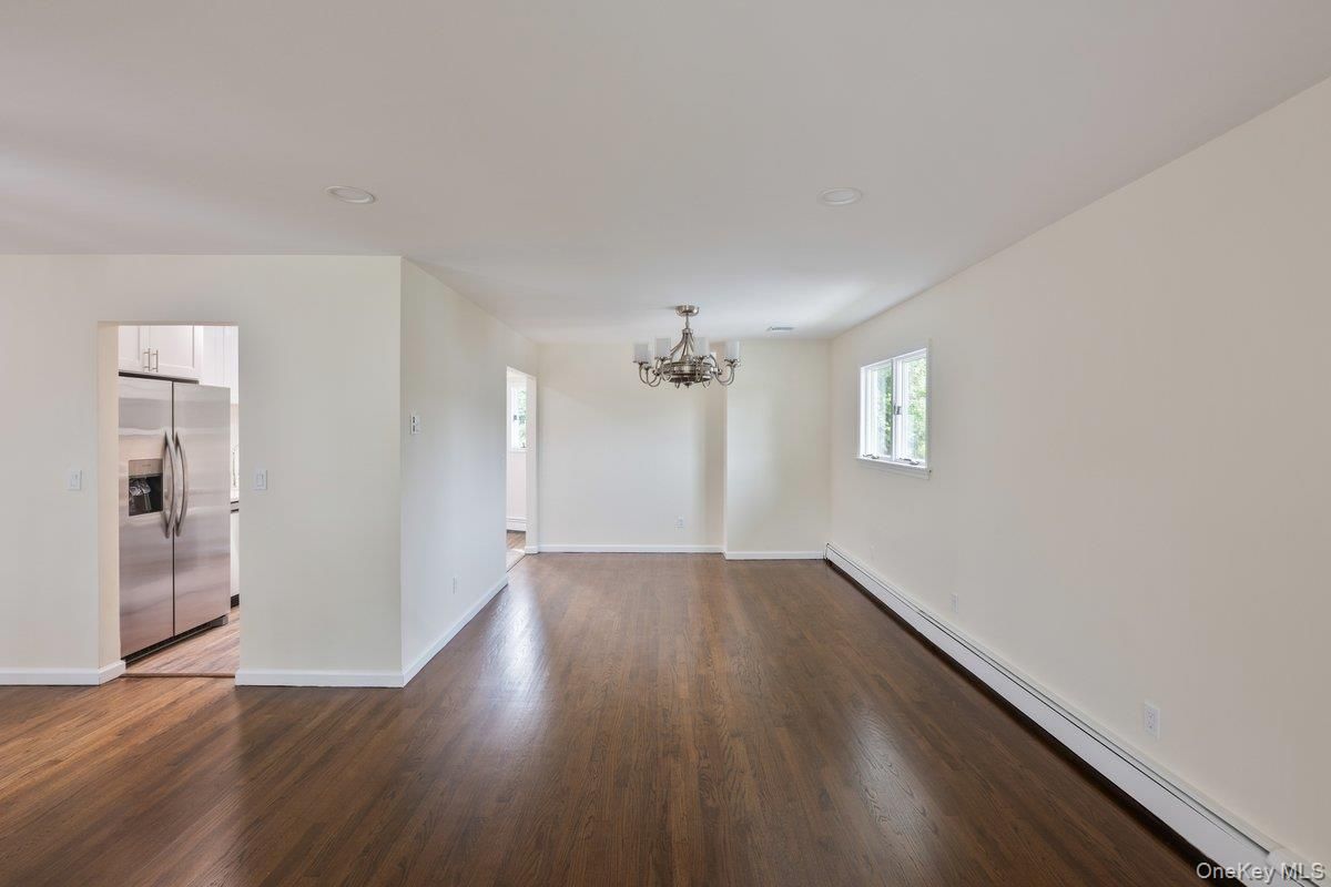 Chandelier, Empty room, Interior, Wood Texture Flooring