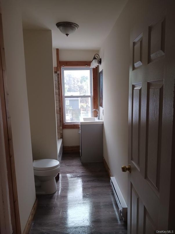 Bathroom, Interior, Wood Texture Flooring