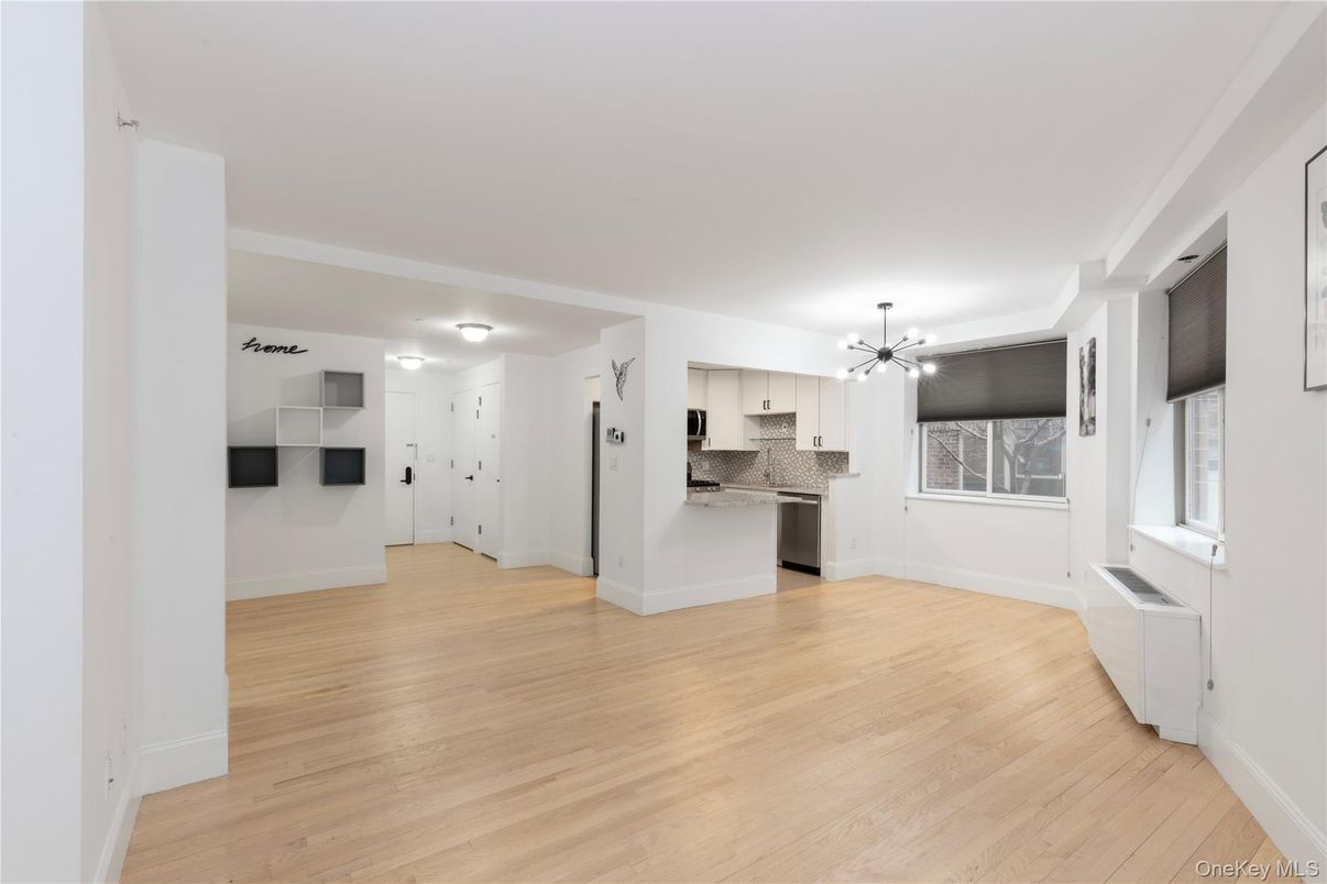 Interior, Kitchen, Pendant Lights, Stainless Steel Appliances, Wood Texture Flooring