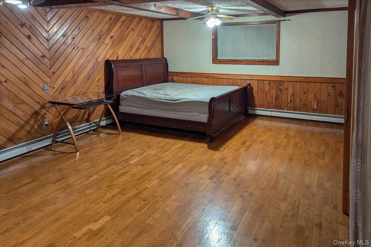 Bedroom, Interior, Wood Texture Flooring, Wooden Walls