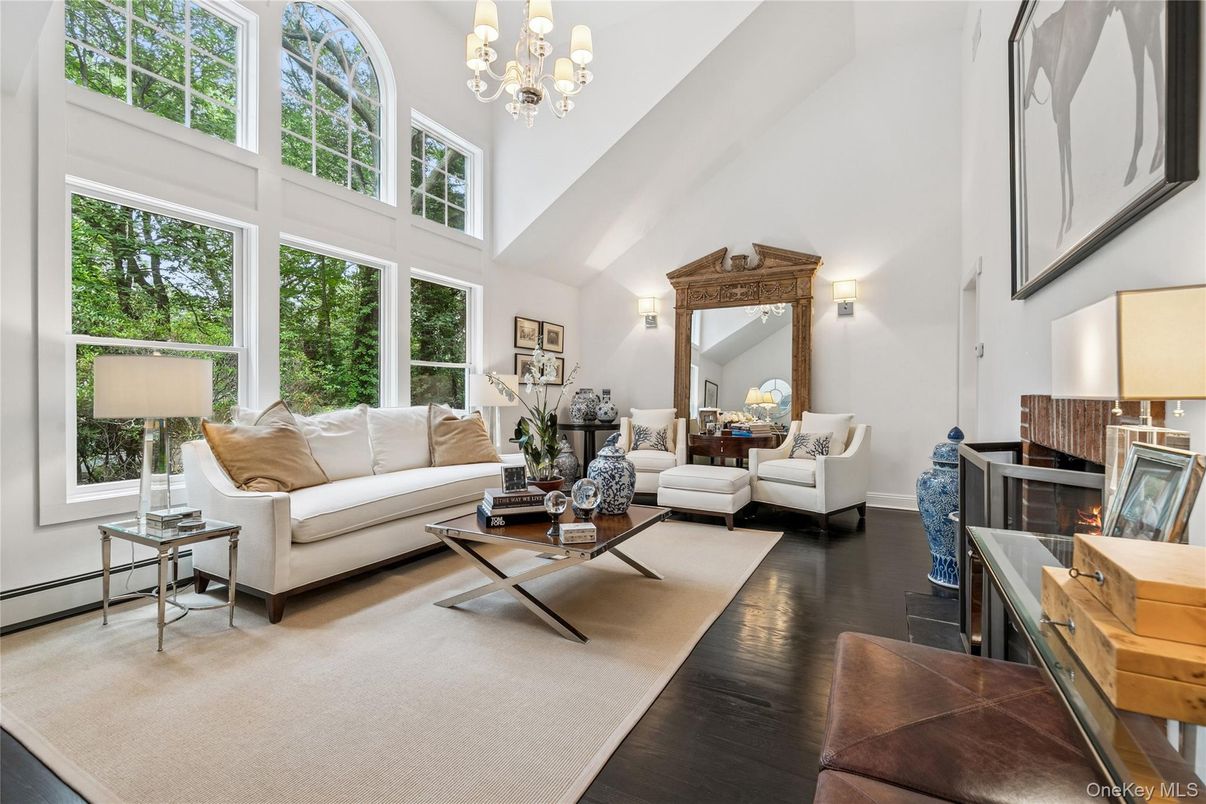 Chandelier, Fireplace, Interior, Living room, Wood Texture Flooring