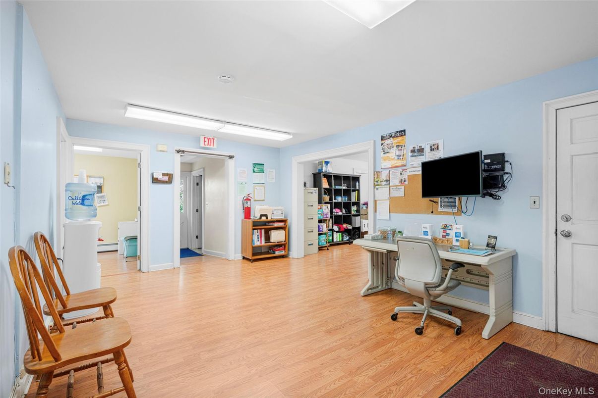 Home Office, Interior, Wood Texture Flooring