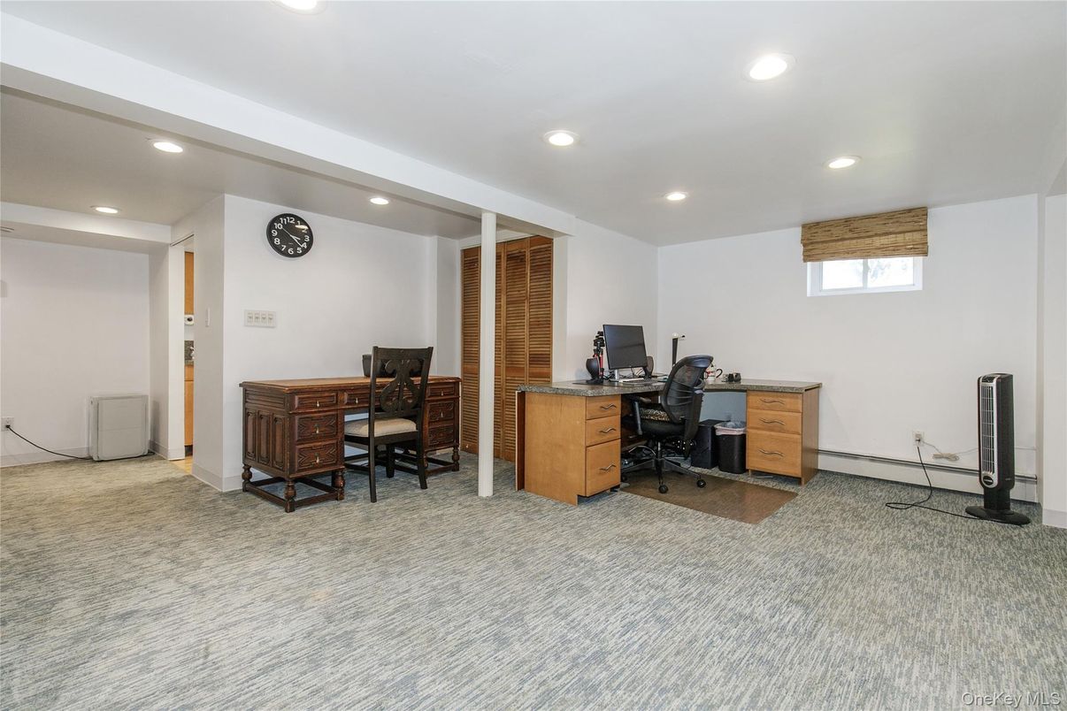 Home Office, Interior, Recessed Lighting