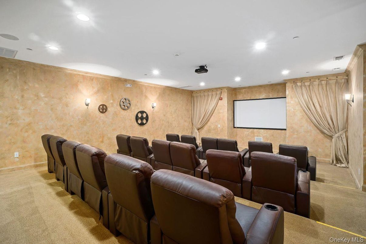 Home Theatre Room, Interior, Projection Screen, Recessed Lighting, Theatre Room