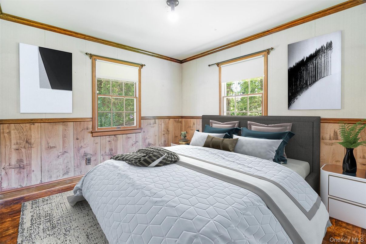 Bedroom, Interior, Wood Texture Flooring