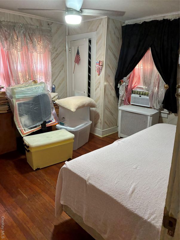 Bedroom, Interior, Marble Walls, Wood Texture Flooring