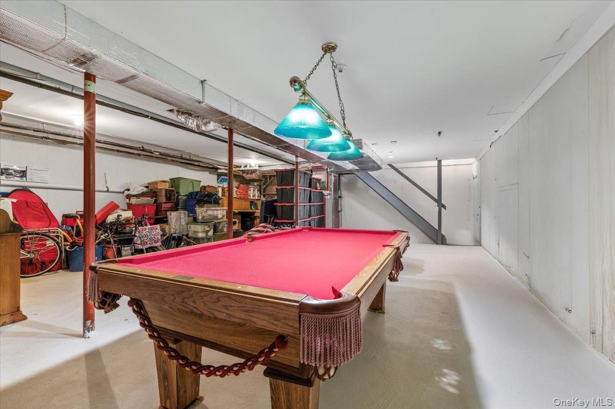 Billiard Table, Game Room, Interior, Pendant Lights