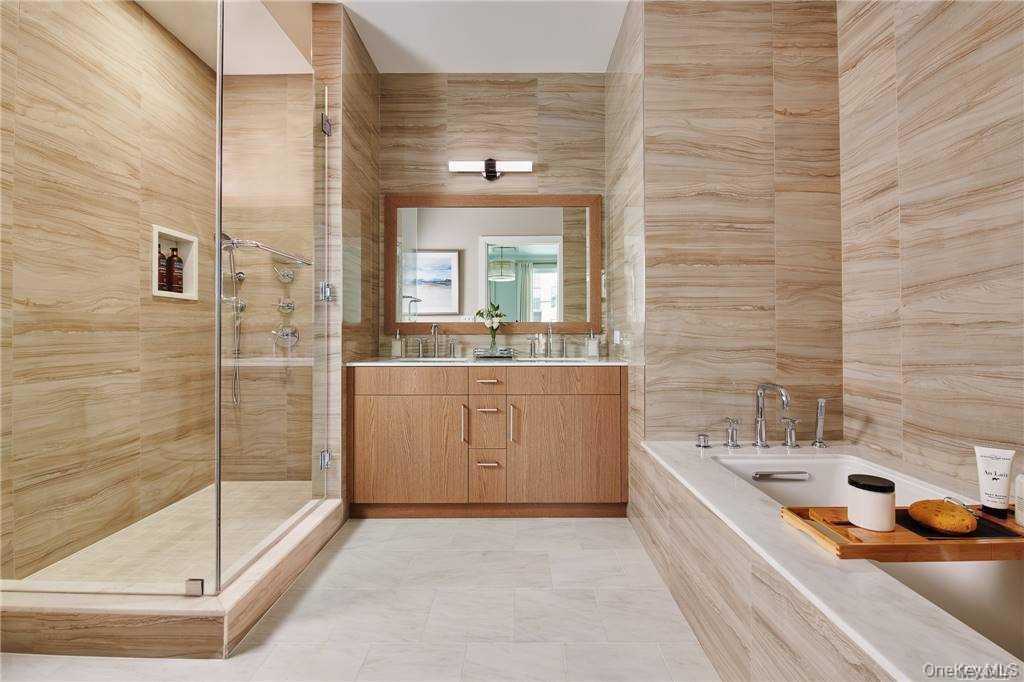 Bathroom, Dual Sink Vanities, Glass Shower, Interior