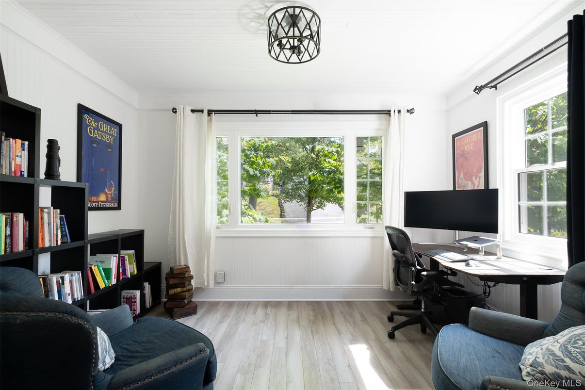 Home Office, Interior, Wood Texture Flooring
