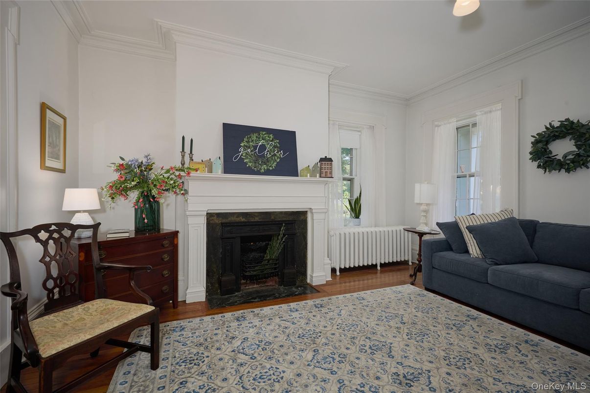 Fireplace, Interior, Wood Texture Flooring