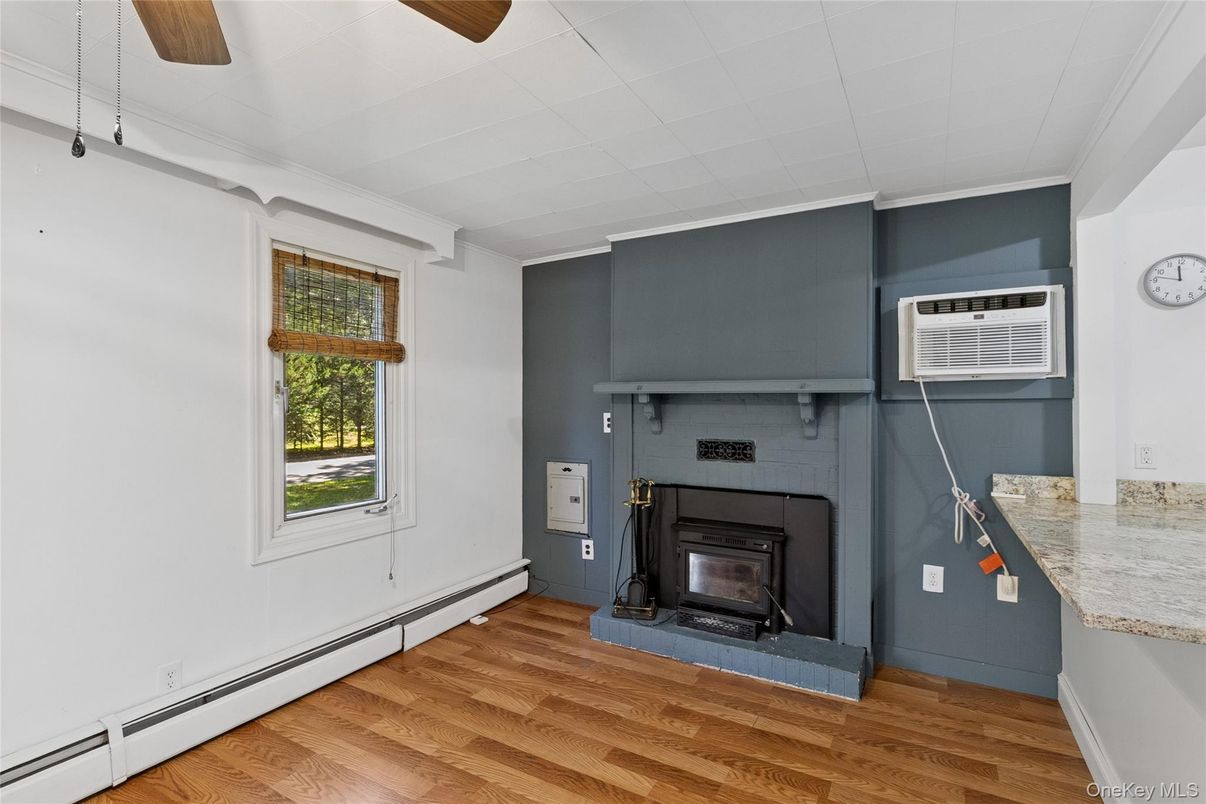 Fireplace, Interior, Wood Texture Flooring