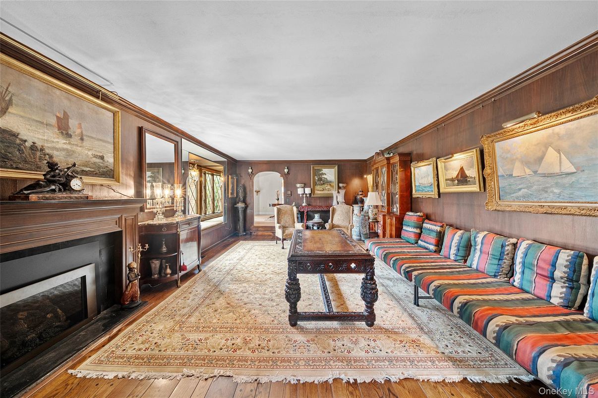 Fireplace, Interior, Living room, Wood Texture Flooring, Wooden Walls