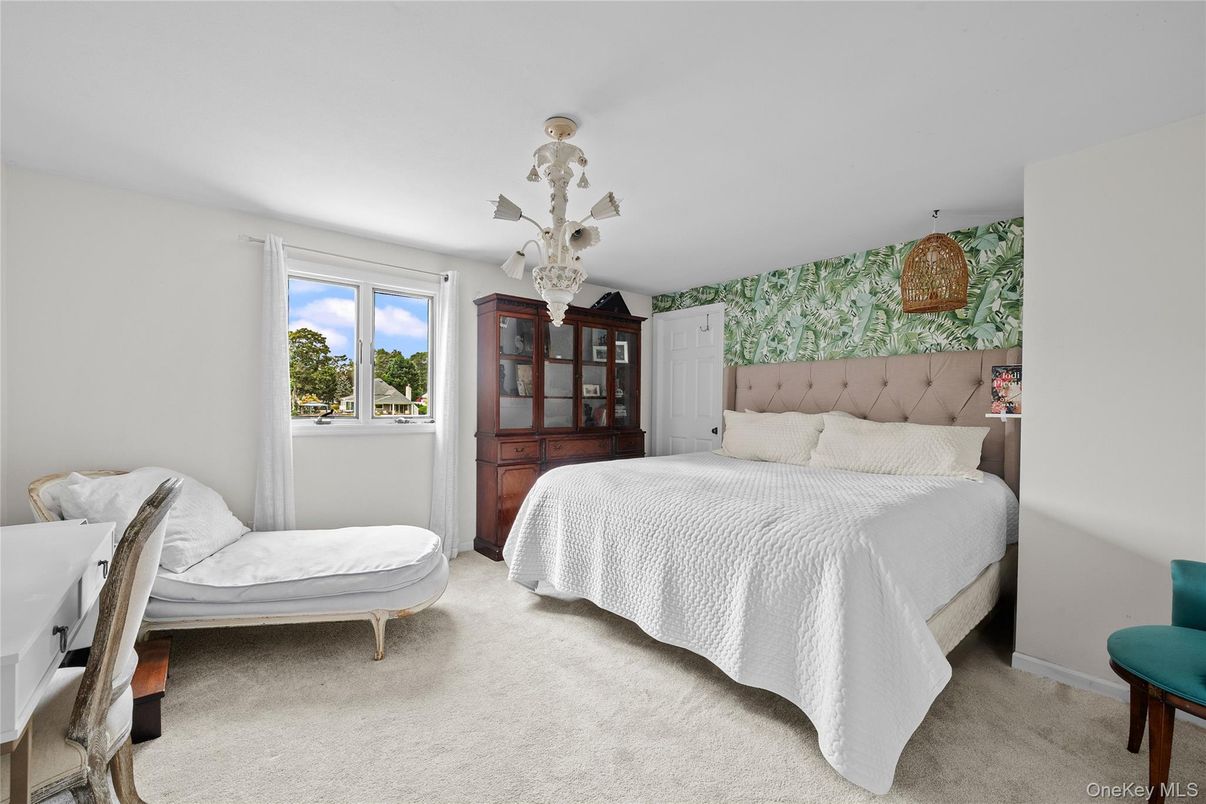 Bedroom, Chandelier, Interior