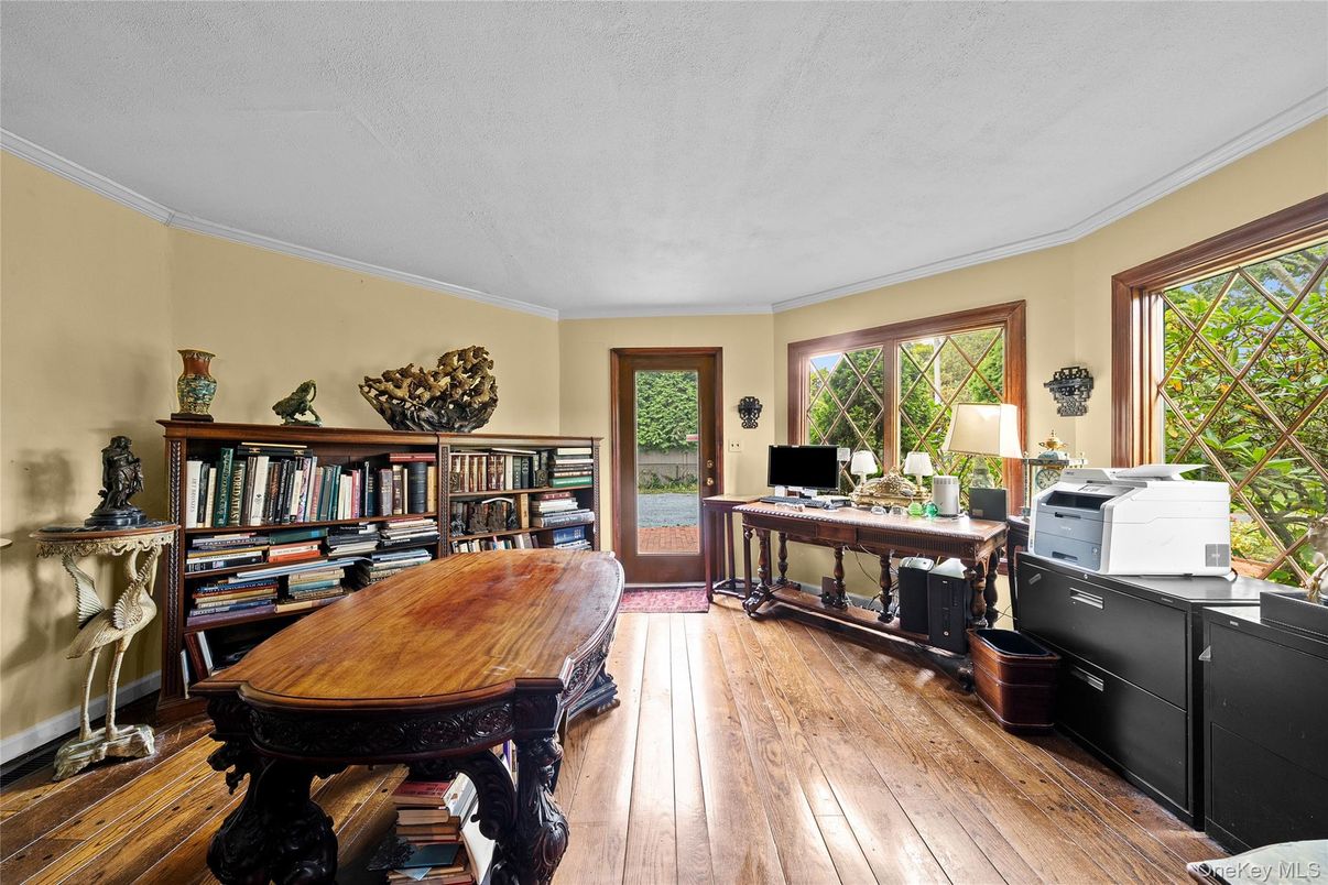 Home Office, Interior, Wood Texture Flooring