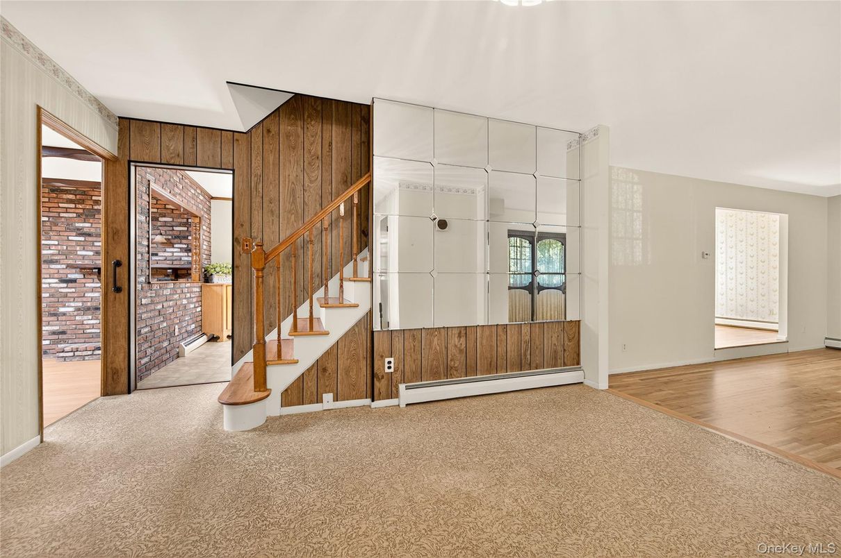 Empty room, Interior, Wood Texture Flooring, Wooden Walls