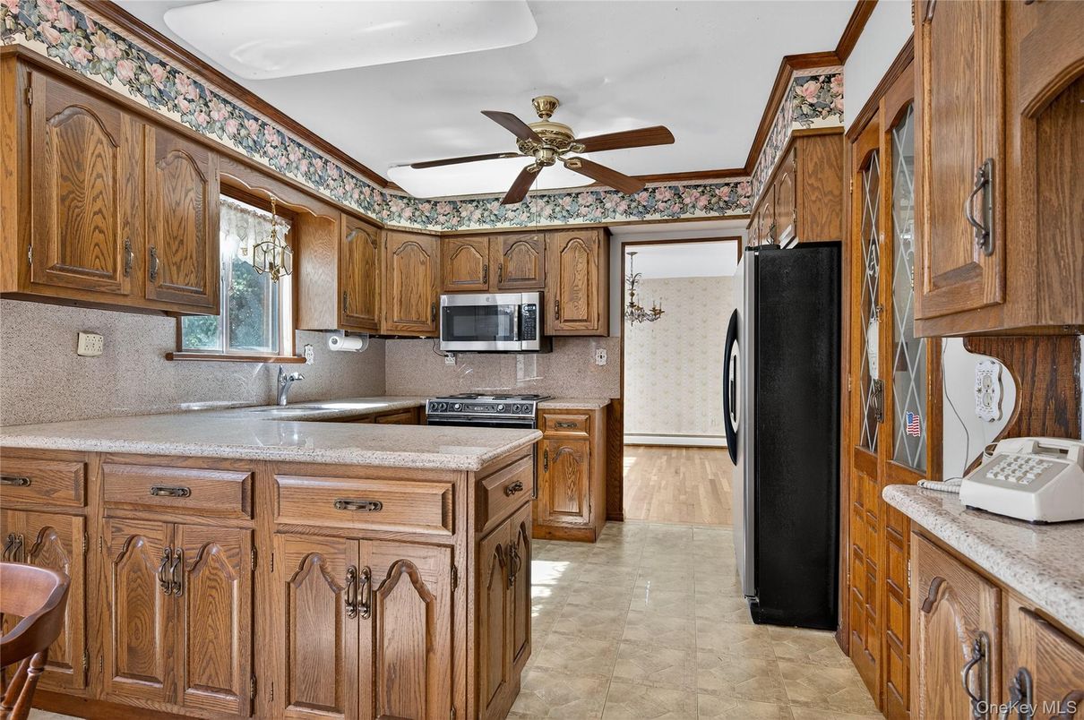 Interior, Kitchen, Wood Texture Flooring
