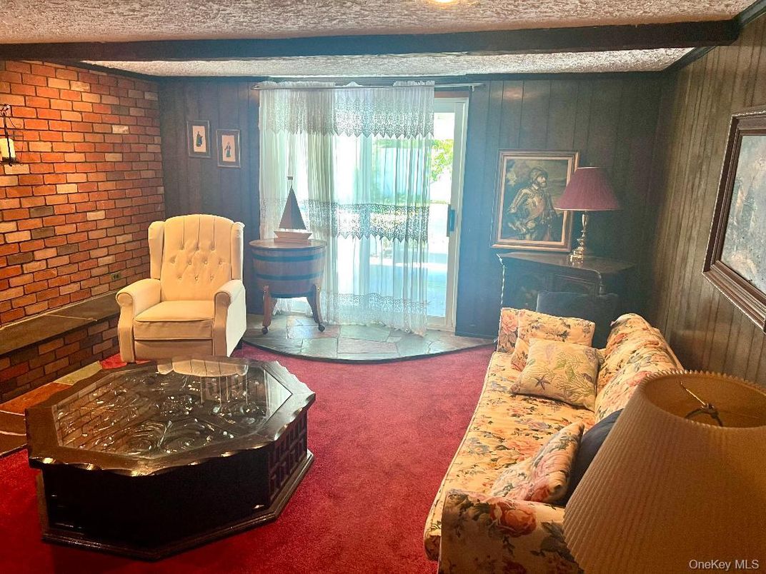 Interior, Living room, Stone Walls