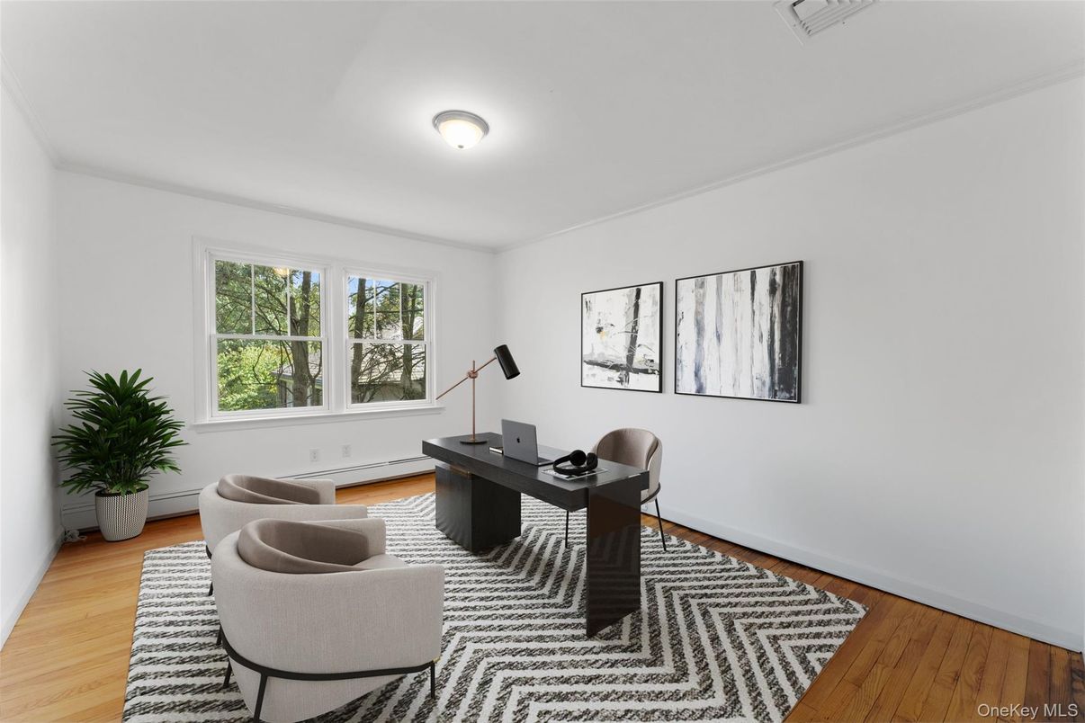 Home Office, Interior, Wood Texture Flooring