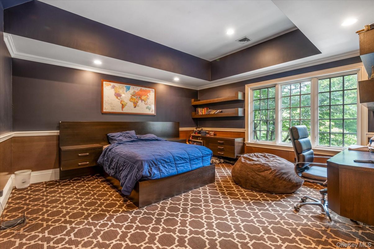 Bedroom, Home Office, Interior, Recessed Lighting