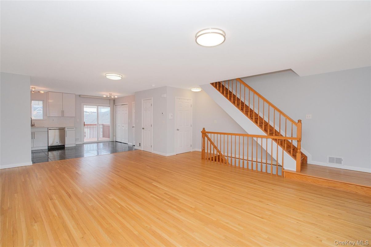 Empty room, Interior, Kitchen, Wood Texture Flooring