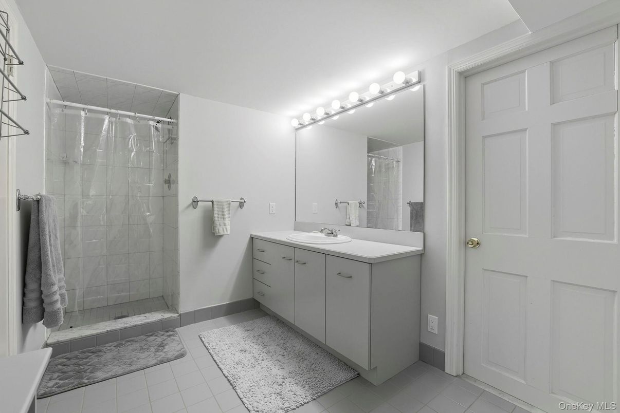 Bathroom, Dual Sink Vanities, Glass Shower, Interior