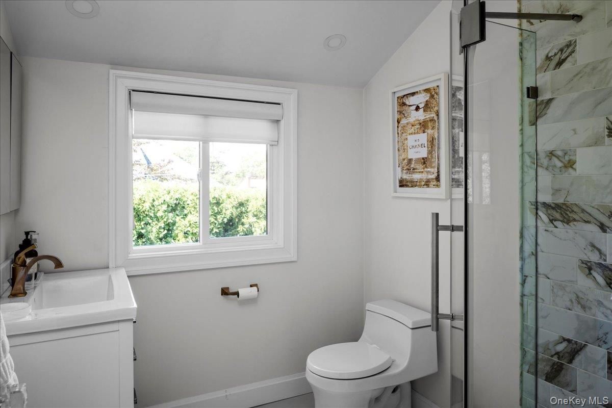 Bathroom, Glass Shower, Interior, Marble Walls