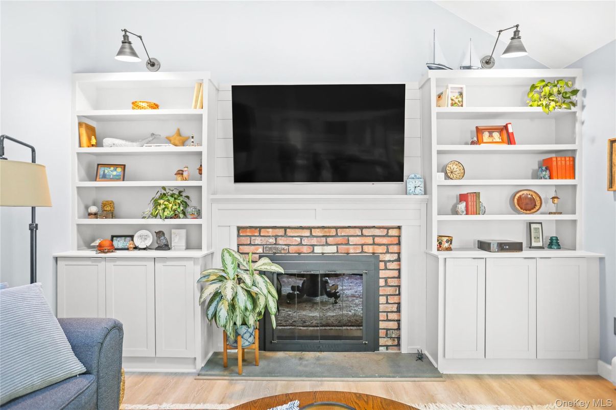 Fireplace, Interior, Wood Texture Flooring