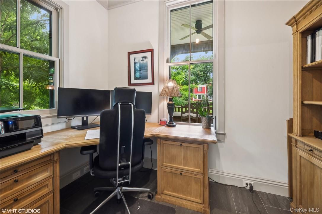 Home Office, Interior, Wood Texture Flooring