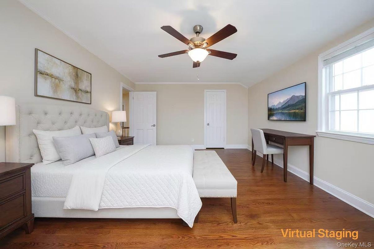 Bedroom, Interior, Wood Texture Flooring