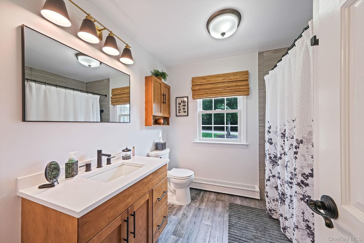 Bathroom, Interior, Wood Texture Flooring