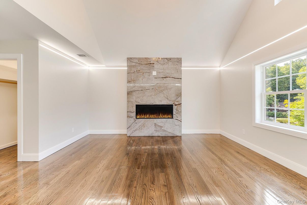 Fireplace, Interior, Wood Texture Flooring