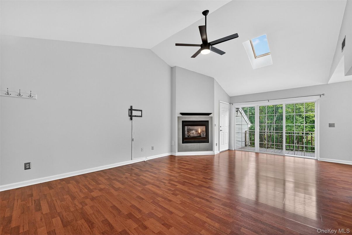 Empty room, Fireplace, Interior, Wood Texture Flooring