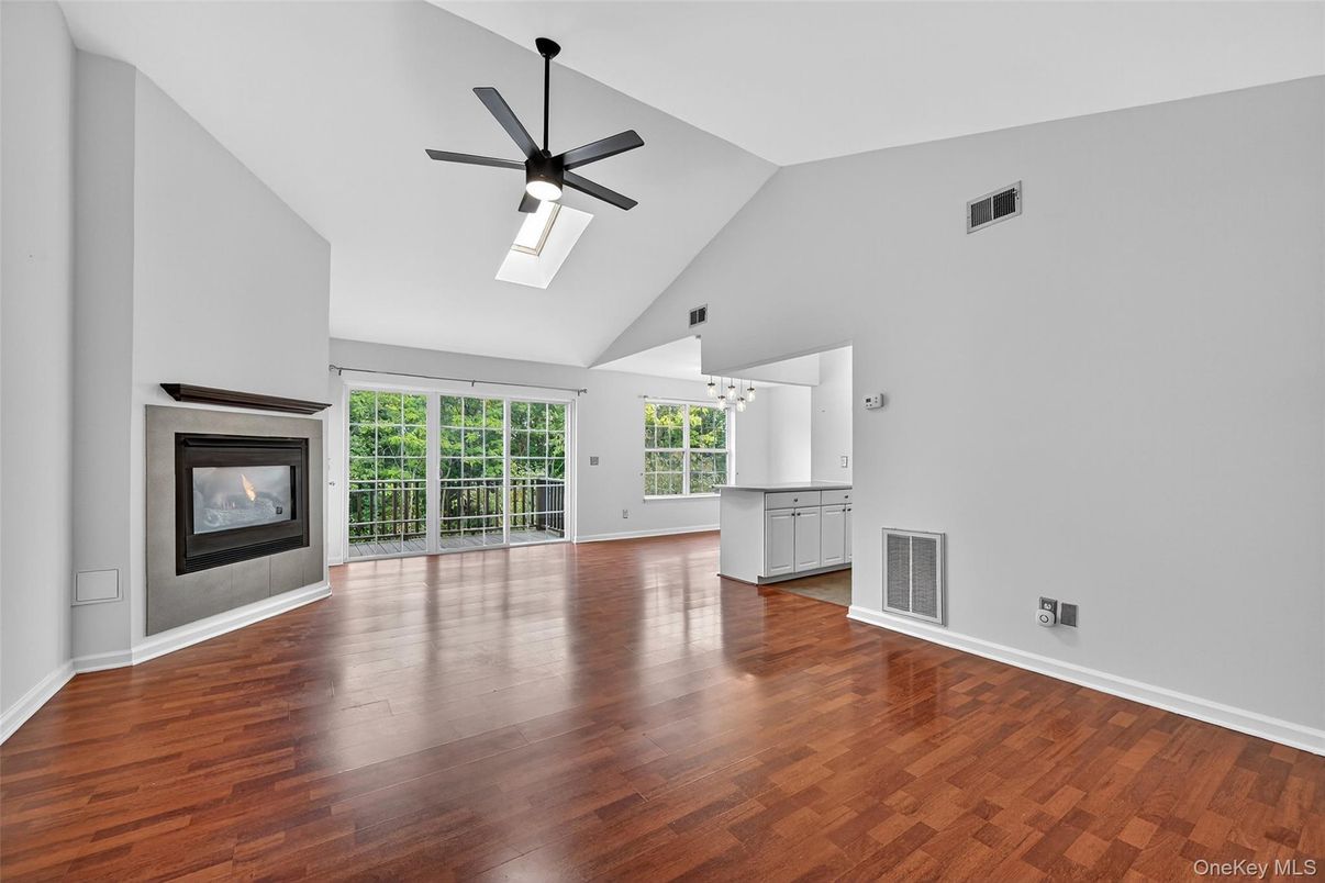 Empty room, Fireplace, Interior, Wood Texture Flooring