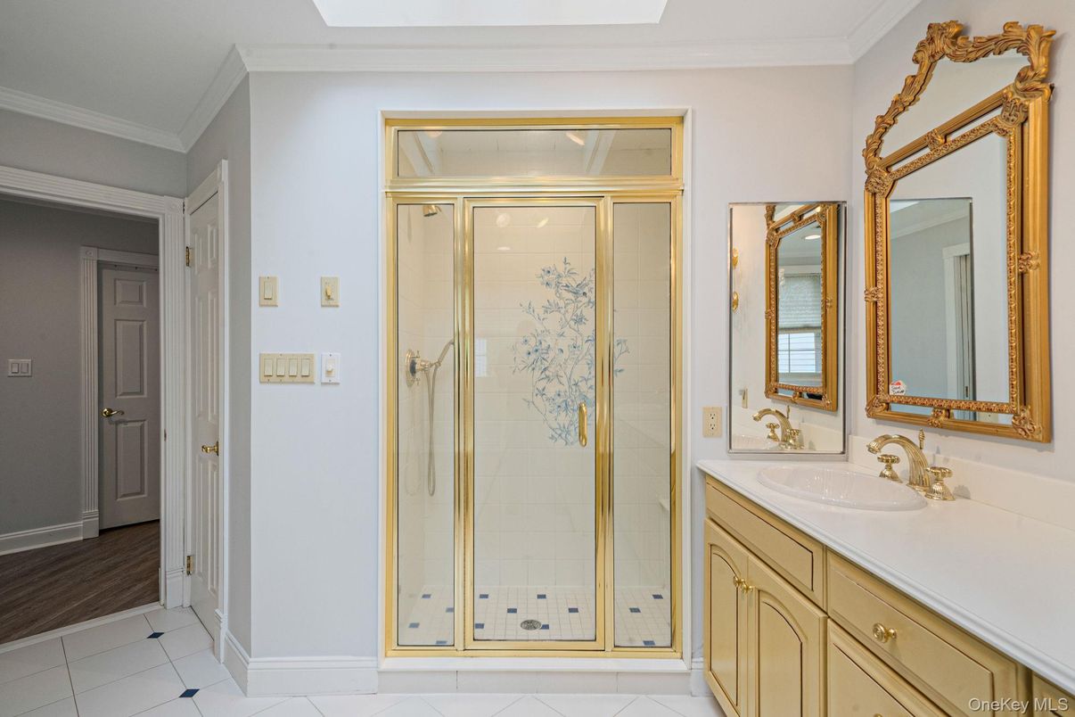 Bathroom, Dual Sink Vanities, Glass Shower, Interior