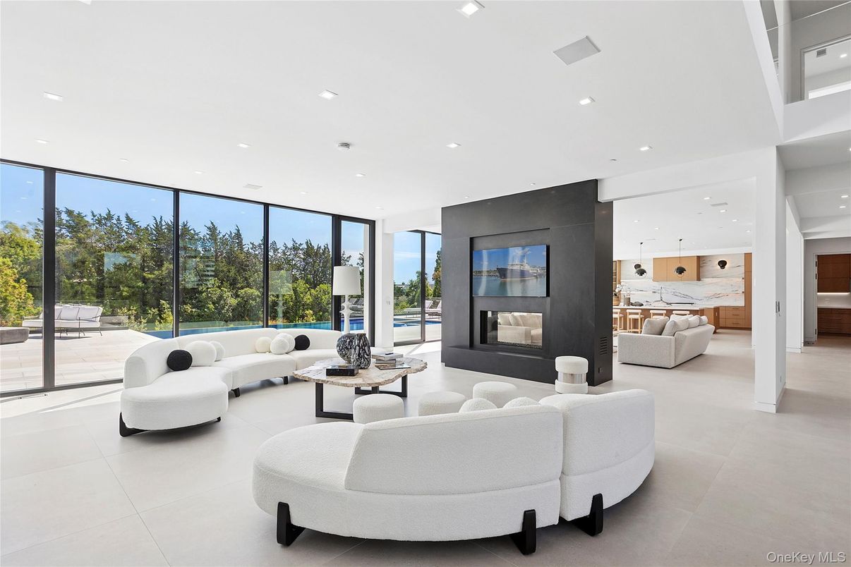 Interior, Living room, Recessed Lighting