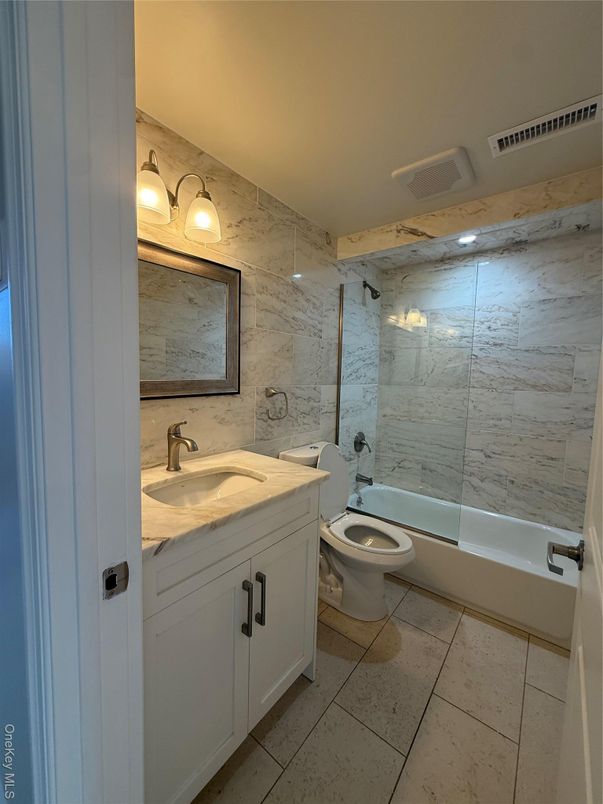 Bathroom, Glass Shower, Interior, Marble Walls