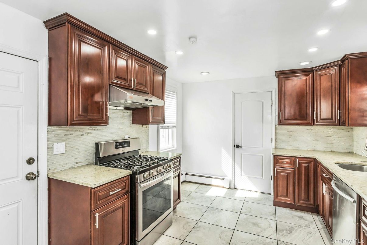 Interior, Kitchen, Recessed Lighting, Stainless Steel Appliances
