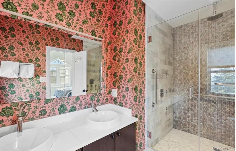 Bathroom, Dual Sink Vanities, Glass Shower, Interior