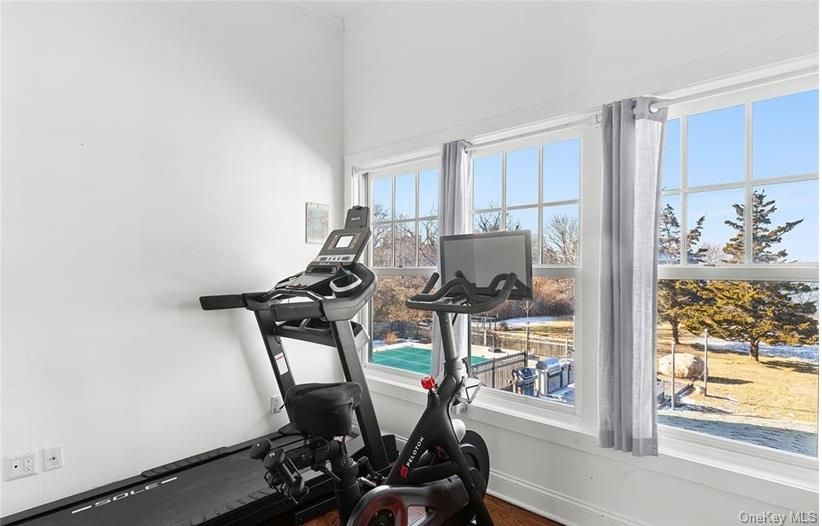 Fitness Equipment, Interior, Wood Texture Flooring