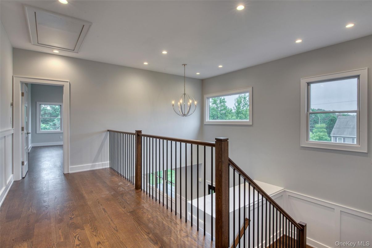 Chandelier, Interior, Recessed Lighting, Wood Texture Flooring
