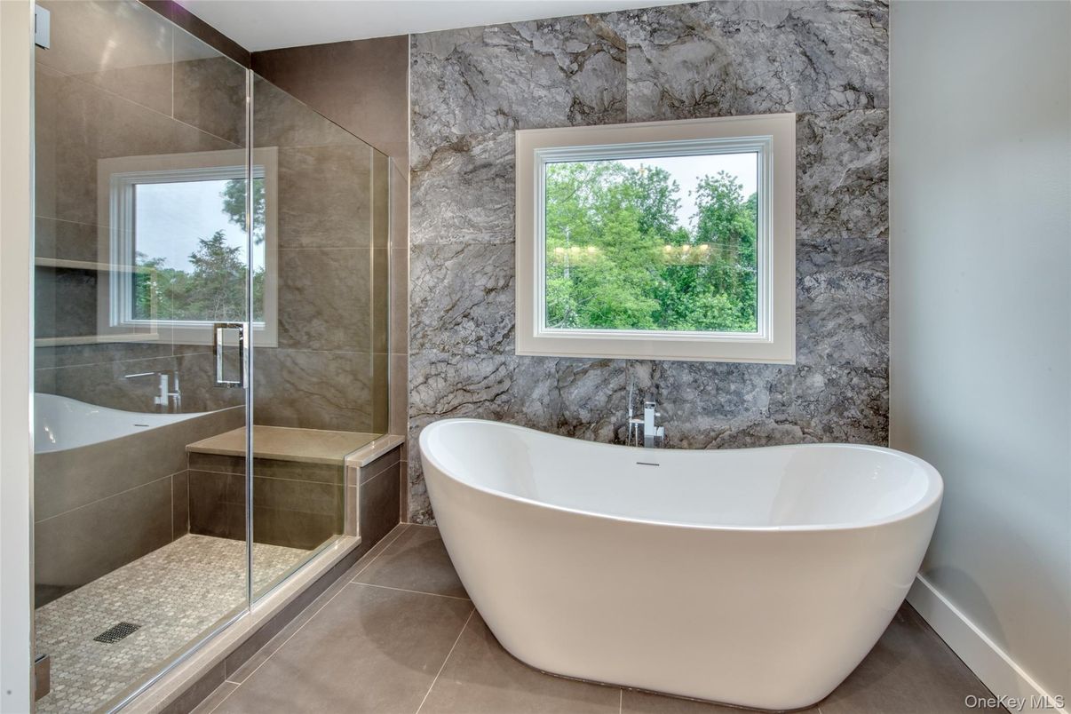 Bathroom, Free Standing Baths, Glass Shower, Interior