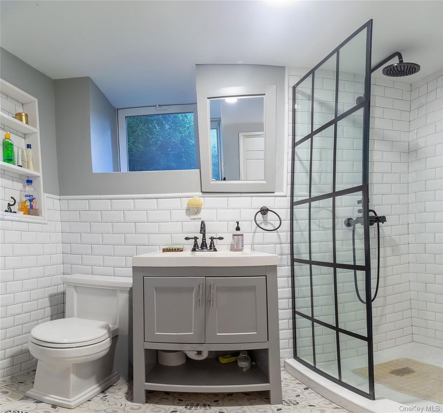 Bathroom, Glass Shower, Interior, Marble