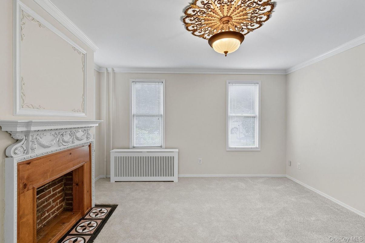 Empty room, Fireplace, Interior