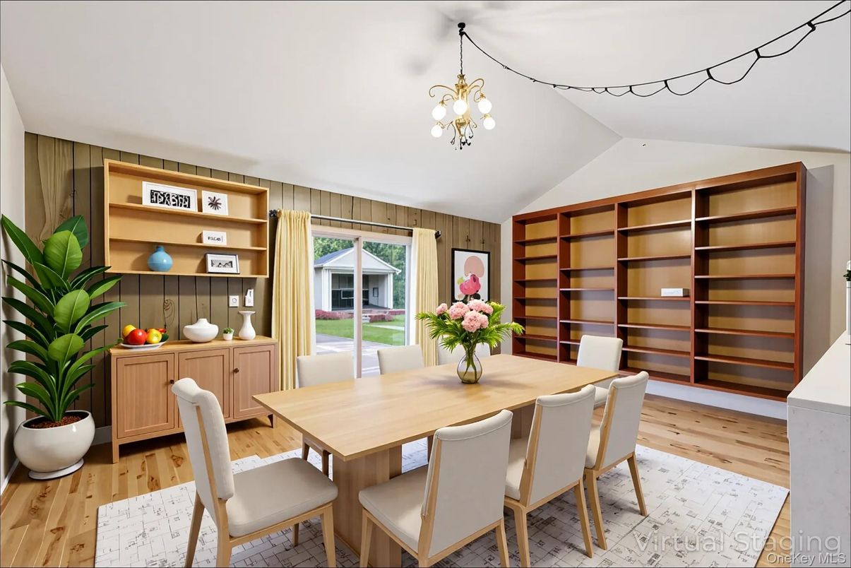 Dining room, Interior, Wood Texture Flooring