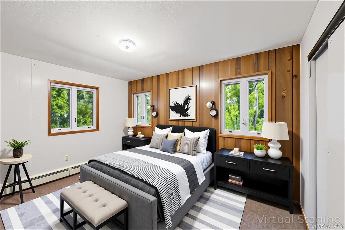 Bedroom, Interior, Wooden Walls