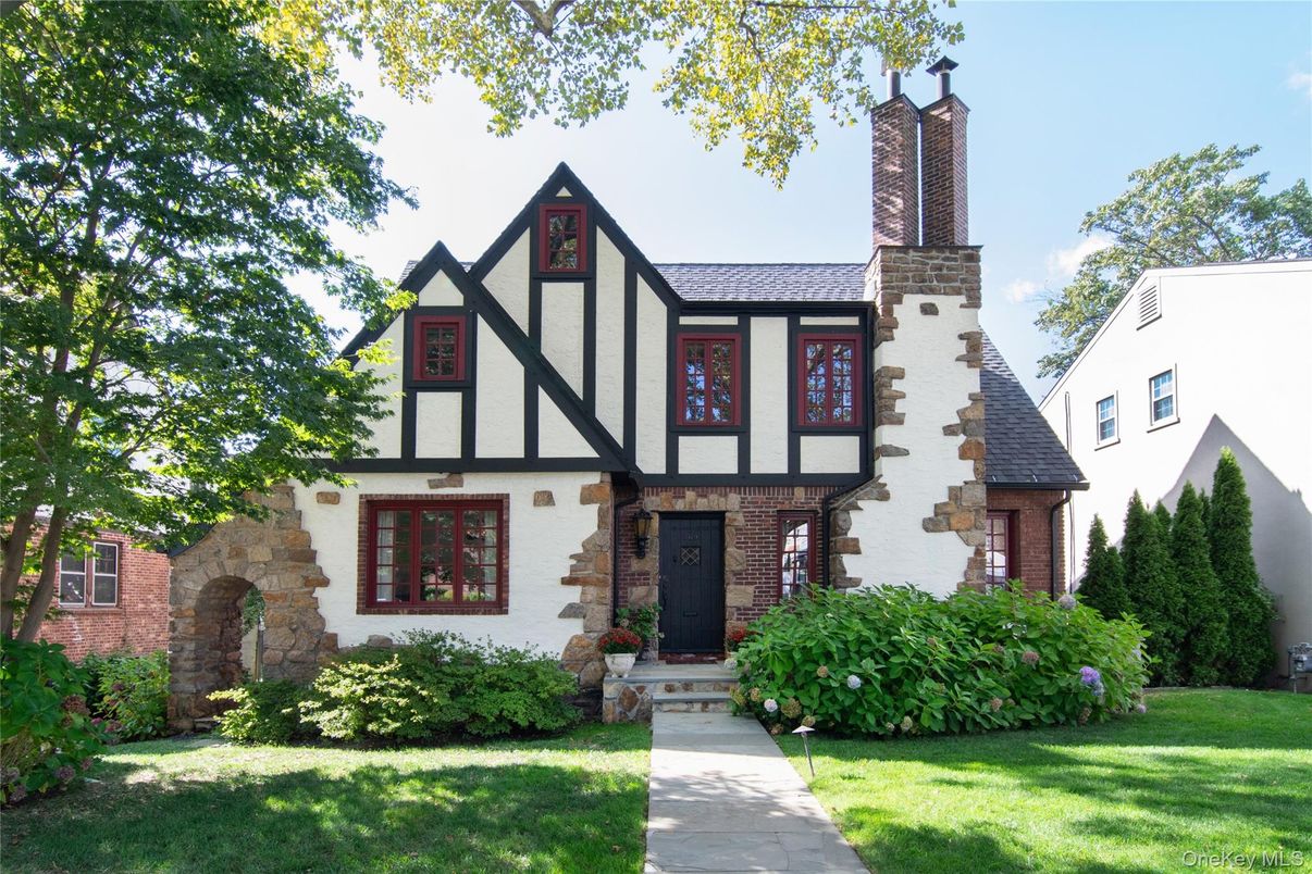 Exterior, Facade, Brick Facade, Tudor Revival