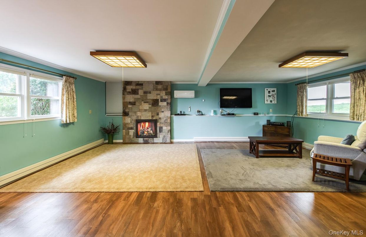 Fireplace, Interior, Wood Texture Flooring