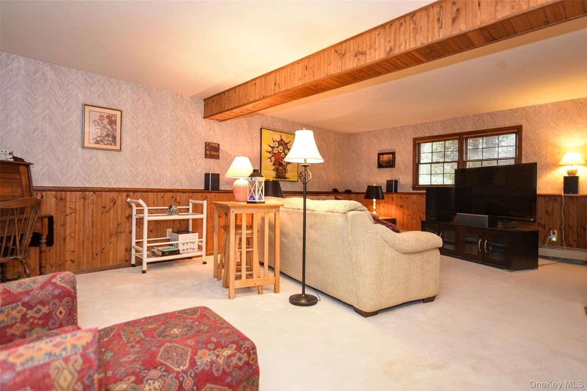 Interior, Living room, Wooden Beams