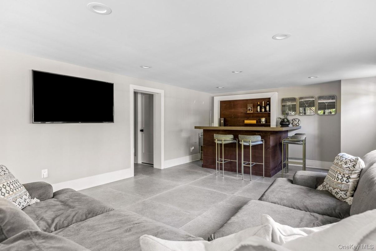 Interior, Living room, Recessed Lighting