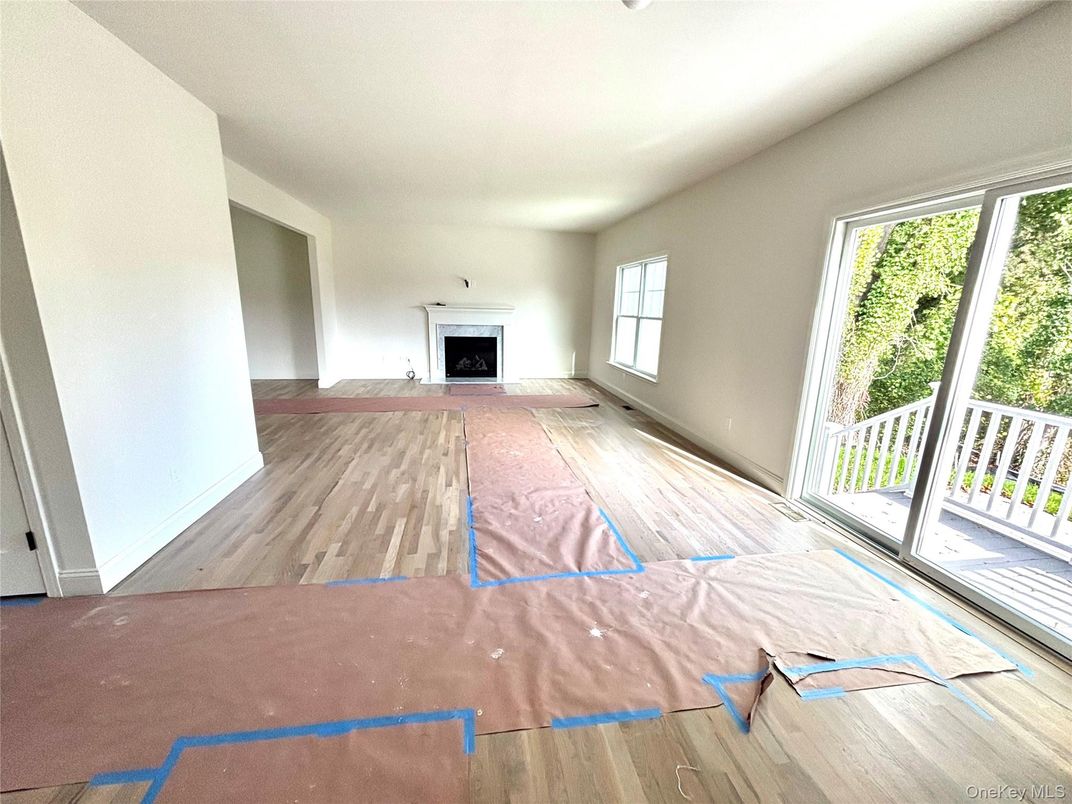 Bedroom, Fireplace, Interior, Wood Texture Flooring